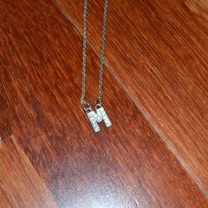 "M" Silver Necklace